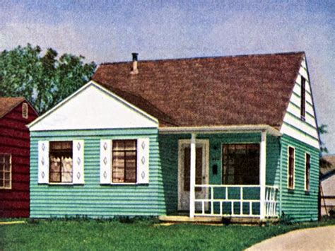 houses that were built with metal panels|prefab homes in the 50s.